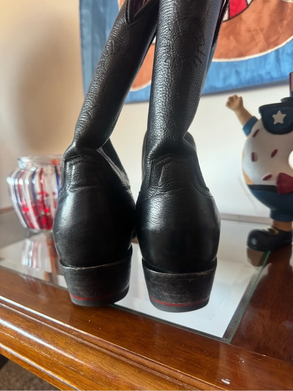 Chisos Cowboy boots- black-10.5D